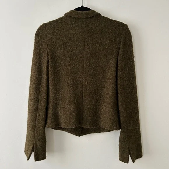 Claudie Pierlot Olive Green Mohair Jacket - Picture 9 of 16